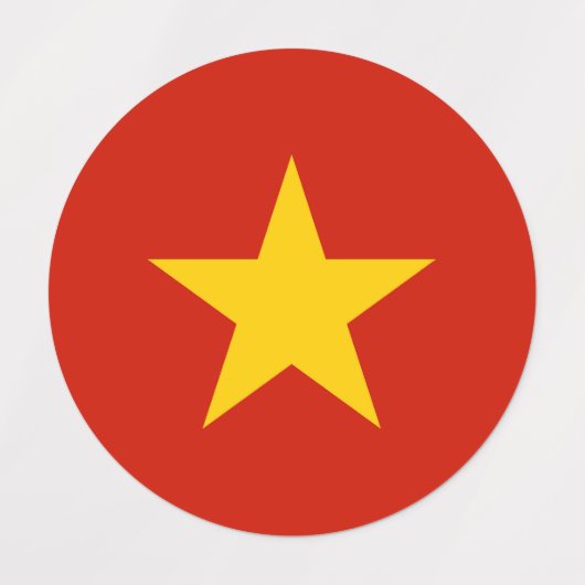 Vietnamese vlag labels (Design 2)
