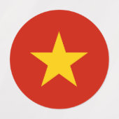 Vietnamese vlag labels (Design 1)