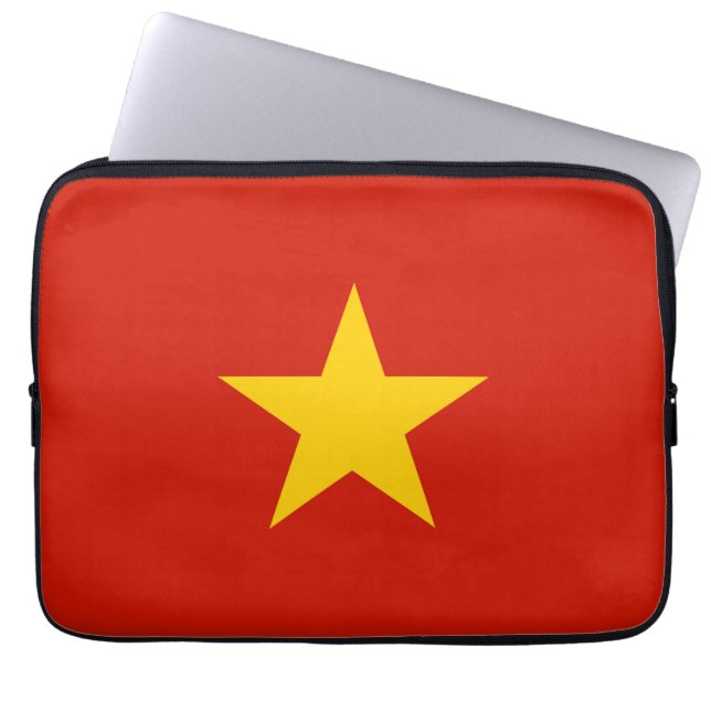 Vietnamese vlag laptop sleeve (Voorkant)