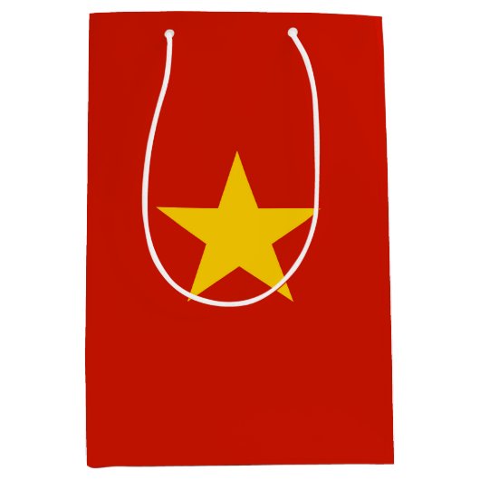 Vietnamese vlag medium cadeauzakje (Voorkant)