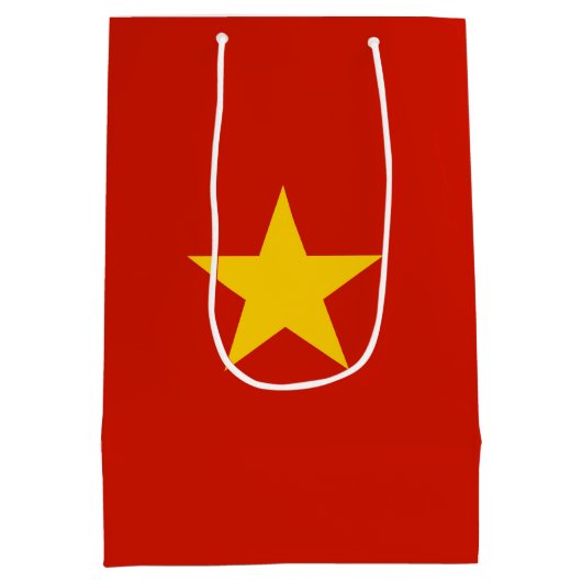 Vietnamese vlag medium cadeauzakje (Achterkant)