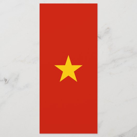 Vietnamese vlag menu (Achterkant)