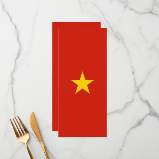 Vietnamese vlag menu (Voorkant / Achterkant in situ)