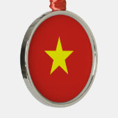 Vietnamese vlag metalen ornament (Rechts)