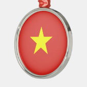 Vietnamese vlag metalen ornament (Links)