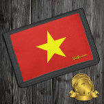 Vietnamese vlag mode, Vietnamese patriotten/sport Drievoud Portemonnee<br><div class="desc">WALLETS: Vietnam & Vietnamese vlag mode - hou van mijn land,  reiscadeaus,  verjaardag van opa,  nationale patriotten / sportfans</div>