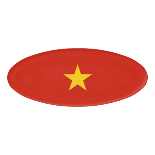 Vietnamese vlag naambadge (Voorkant)