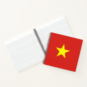 Vietnamese vlag notitieboek (Binnen)