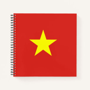Vietnamese vlag notitieboek