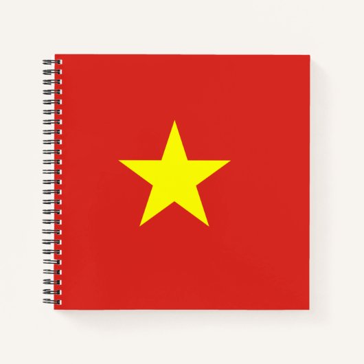 Vietnamese vlag notitieboek (Voorkant)