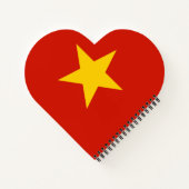Vietnamese vlag notitieboek (Achterkant)