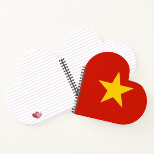 Vietnamese vlag notitieboek