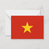 Vietnamese vlag notitiekaartje (Achterkant)