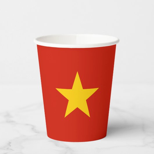 Vietnamese vlag papieren bekers (Links)