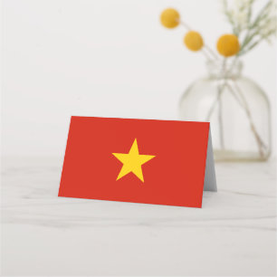 Vietnamese vlag plaatskaartje