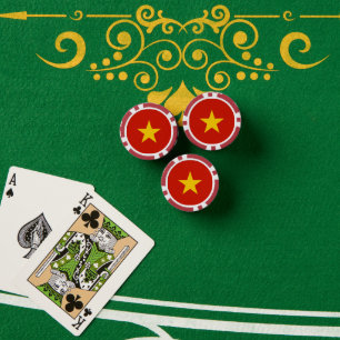 Vietnamese vlag poker chips