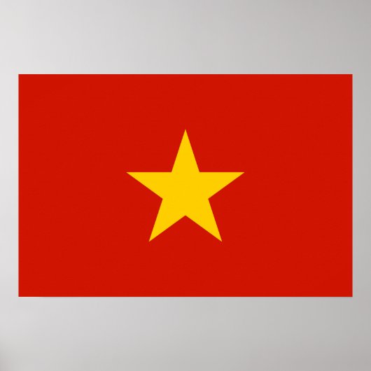 Vietnamese vlag poster (Voorkant)