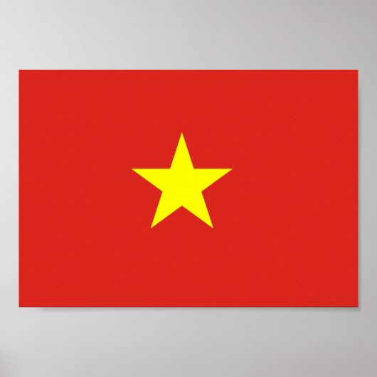 Vietnamese vlag poster (Voorkant)