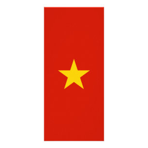 Vietnamese vlag reclamekaart