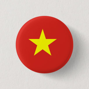 Vietnamese vlag ronde button 3,2 cm