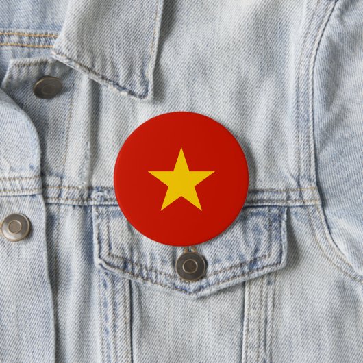 Vietnamese vlag ronde button 7,6 cm (In situ)