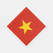 Vietnamese vlag servet (Hoek)