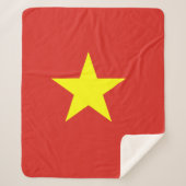 Vietnamese vlag sherpa deken (Voorkant)