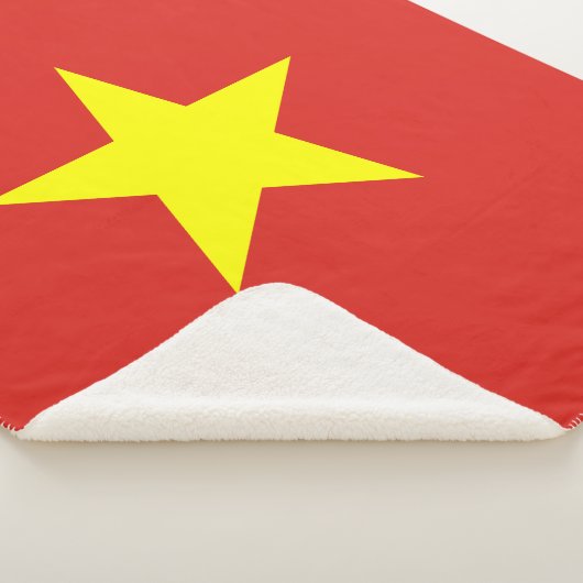 Vietnamese vlag sherpa deken (3/4)
