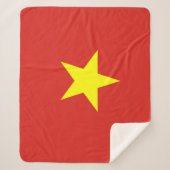Vietnamese vlag sherpa deken (Voorkant)
