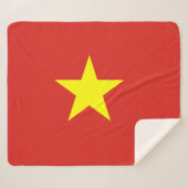 Vietnamese vlag sherpa deken (Voorkant (horizontaal))