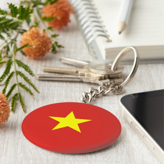 Vietnamese vlag sleutelhanger (Zijkant)