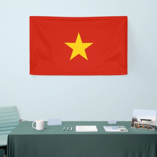 Vietnamese vlag spandoek (Beurs)