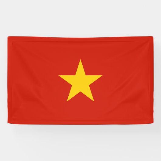 Vietnamese vlag spandoek (Horizontaal)