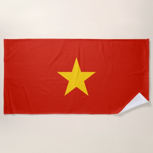 Vietnamese vlag strandlaken (Voorkant)