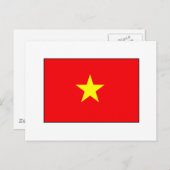 Vietnamese vlag T-shirts en cadeautjes Briefkaart (Voorkant / Achterkant)