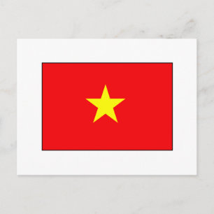 Vietnamese vlag T-shirts en cadeautjes Briefkaart