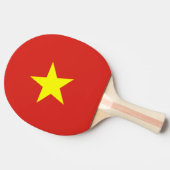 Vietnamese vlag tafeltennisbatje (Zijkant)