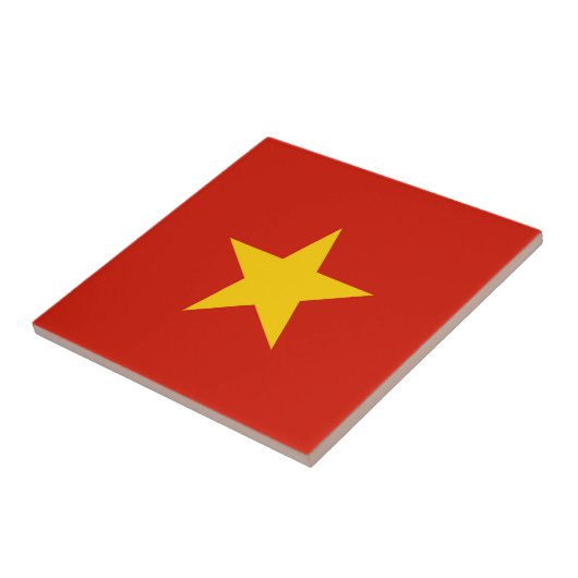 Vietnamese vlag tegeltje (Zijkant)