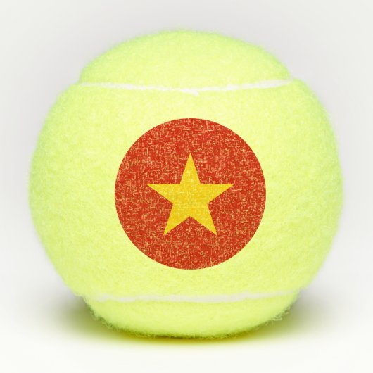 Vietnamese vlag tennisballen (Voorkant)