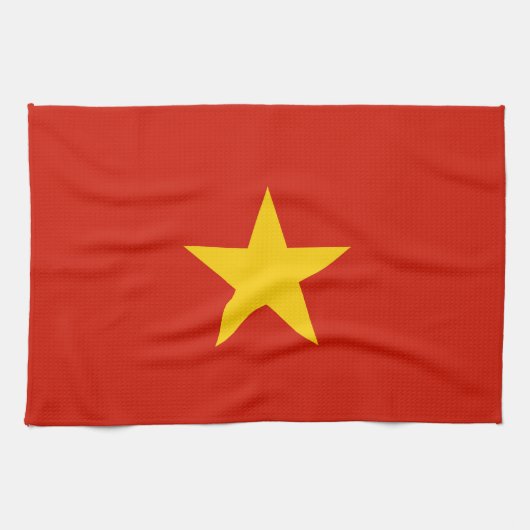 Vietnamese vlag theedoek (Horizontaal)