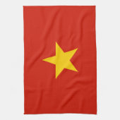 Vietnamese vlag theedoek (Verticaal)