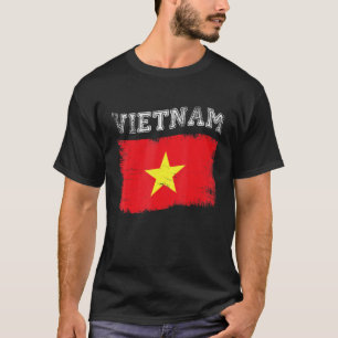 Vietnamese Vlag Tourist Holiday Destna Vietna T-shirt