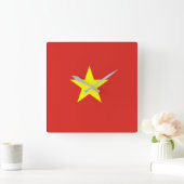 Vietnamese vlag vierkante klok (Huis)