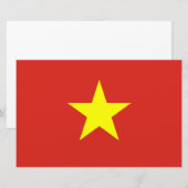 Vietnamese vlag (Vietnam) Briefpapier (Voorkant / Achterkant)