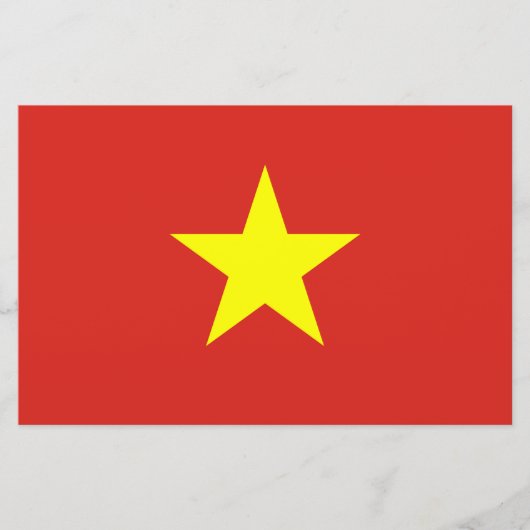 Vietnamese vlag (Vietnam) Briefpapier (Voorkant)