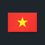 Vietnamese vlag (Vietnam) Canvas Afdruk<br><div class="desc">Dit ontwerp is voorzien van de nationale vlag van Vietnam (officieel bekend als de Socialistische Republiek Vietnam), een land in Zuidoost-Azië. Het is het meest oostelijke land op het Indochinese schiereiland. Vietnam heeft landgrenzen met China naar het noorden, en Laos en Cambodja naar het westen. Vietnam heeft ook zeegrenzen met...</div>