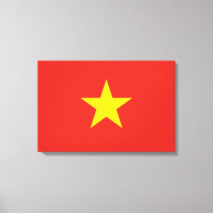 Vietnamese vlag (Vietnam) Canvas Afdruk