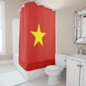 Vietnamese vlag (Vietnam) Douchegordijn (In situ)