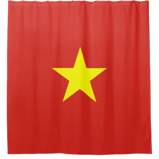 Vietnamese vlag (Vietnam) Douchegordijn (Voorkant)
