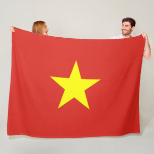 Vietnamese vlag (Vietnam) Fleece Deken